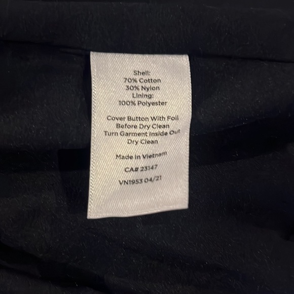 Talbots Knit Band/Military Blazer Navy with Bronze Crest Buttons Size 14 - Picture 9 of 10